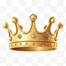 国王排名皇冠图片_白色背景矢量上的金色皇冠