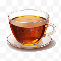 一杯饮品图片_一杯红茶。