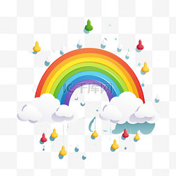 风季图片_平坦的季风季背景，彩虹