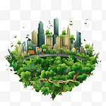Ecology.绿色城市以环保理念助力世界
