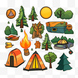 露营探险图片_自然和露营贴纸