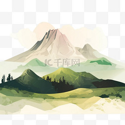 小道山路图片_山区景观的矢量图