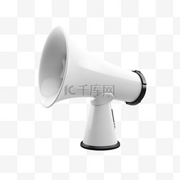 喇叭广播图标图片_用于宣布促销的3D麦克风扬声器或