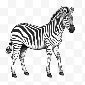 小动物卡通黑白图片_小动物卡通黑白素材-小动物卡通黑白图片大全-千