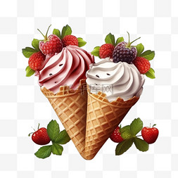 冰带图片_冰淇淋逼真的广告构图，带有可编
