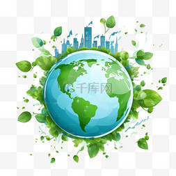 能源生态图片_拯救地球的概念