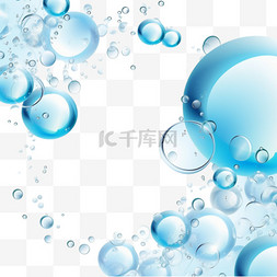 水滴背景图片_带有气泡球的水背景