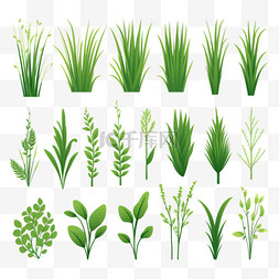 种植工具图片_绿色草地设置在平面设计中