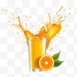 橙汁广告背景
