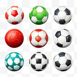 足球和足球，用于标签和徽章