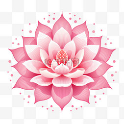 中国粉元素图片_粉红色的莲花和瑜伽花