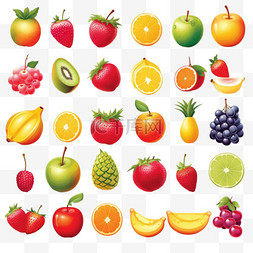 各种水果图片_各种水果插图套装