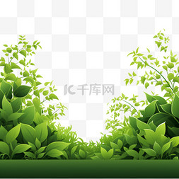 绿植清新背景图片_背景为绿色色调的灌木丛