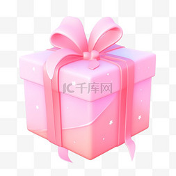 七夕礼物礼盒3d卡通元素