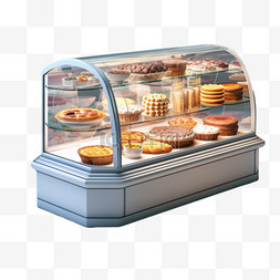 水彩食品美味蛋糕展柜免扣元素