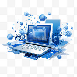 网页设计子界面图片_用于网页设计的具有不同元素的蓝