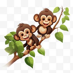 笑到变形的朋友图片_猴子把朋友上传到树上