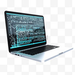 编程语言图标图片_有代码编程屏幕的膝上型计算机