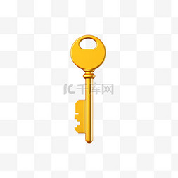 钥匙扣照片图片_黄色钥匙