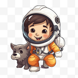 欢迎图片_宇航员在太空中欢迎宠物