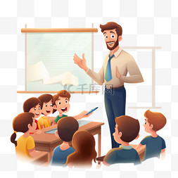 同学录网页图片_老师向班级介绍新同学