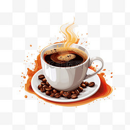 热咖啡饮料图片_咖啡载体