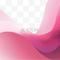 动态插图图片_抽象曲线形层柔和粉红色，带有半