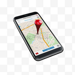 3D立体导航手机上的 gps 应用程序