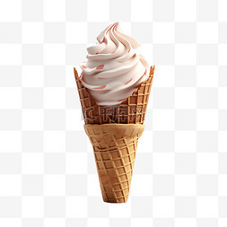 冰淇淋水果图片_夏日水果冰淇淋圣代冷饮甜品甜筒