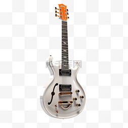 白色电吉他图片_音乐乐器白色电贝斯电吉他元素