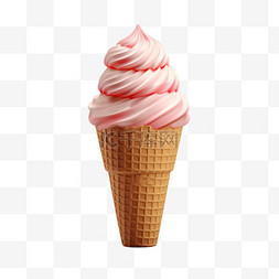 雪糕筒图片_夏日水果冰淇淋圣代冷饮甜品甜筒