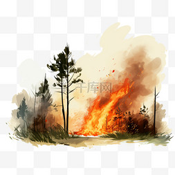 森林着火