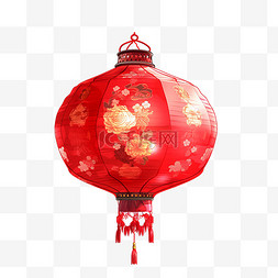 红灯笼写实图片_中国风红灯笼喜庆写实中国传统元