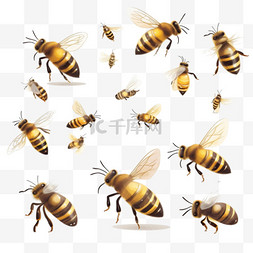 介词图片_带蜜蜂的英语介词