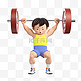 亚运会3D人物竞技比赛男子举重