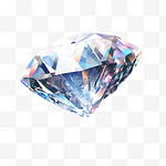 钻石宝石贵重石头光效写实元素装饰图案