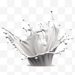 牛奶飞溅液体图片_矢量牛奶飞溅和倾倒