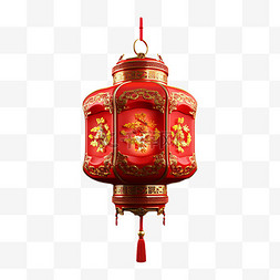 红灯笼写实图片_中国风红灯笼喜庆写实中国传统元