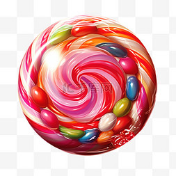 糖果波板糖写实元素装饰图案