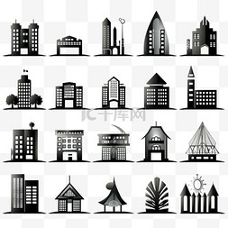 住宅和公寓图片_建筑和房地产图标