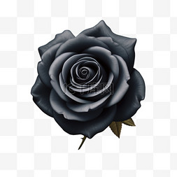 3d素材图片_黑色玫瑰3d写实元素装饰图案