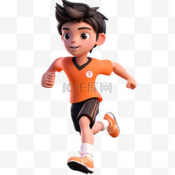 竞技田径运动员图片_亚运会3D人物竞技比赛男孩短跑