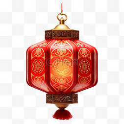 红色中国传统图片_中国风红灯笼喜庆写实中国传统元