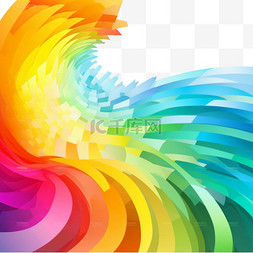 抽象彩虹条图片_彩色彩虹背景