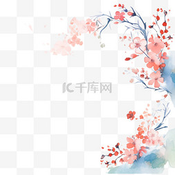 中国画图片_水彩中式背景