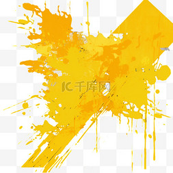 黄色斑点图片_黑色背景上的抽象黄色垃圾