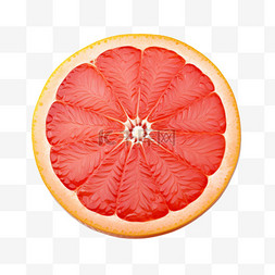 西柚红色切开水果摄影元素