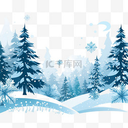 冬季元素冬季背景图片_雪景圣诞