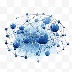 蓝色全球素材图片_蓝色未来网络技术