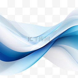蓝色平滑图片_抽象时尚的蓝色波浪现代背景